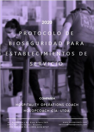 Protocolo de Bioseguridad para establecimientos de servicio - Estefanía Paredes / Sylvia Gallegos