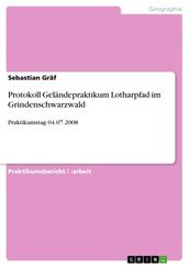 Protokoll Geländepraktikum Lotharpfad im Grindenschwarzwald