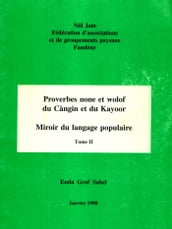 Proverbes none et wolof du Càngin et du Kayoor