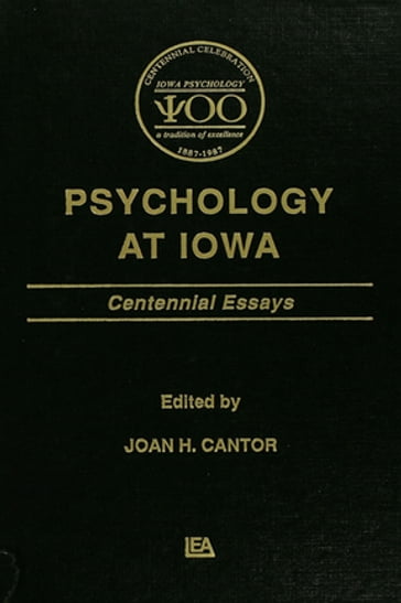 Psychology at Iowa - Joan H. Cantor
