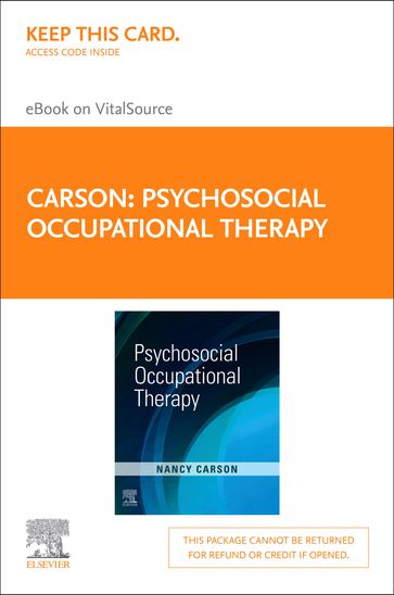 Psychosocial Occupational Therapy - Nancy Carson - PhD - OTR/L - FNAP - FAOTA