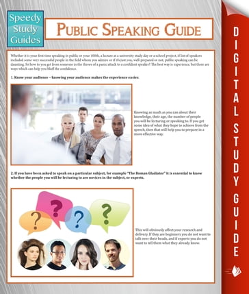 Public Speaking Guide (Speedy Study Guide) - Speedy Publishing