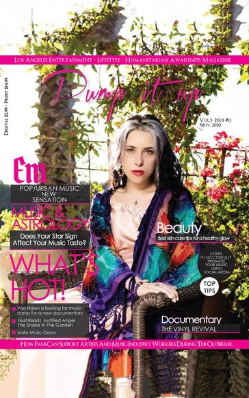 Pump it up Magazine With Em - Pop/Urban Music Sensation - Vol. 5- Issue 11 - Anissa Boudjaoui