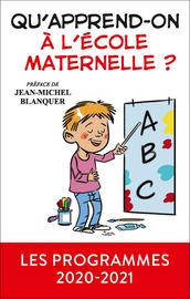 Qu apprend-on à l école maternelle ?