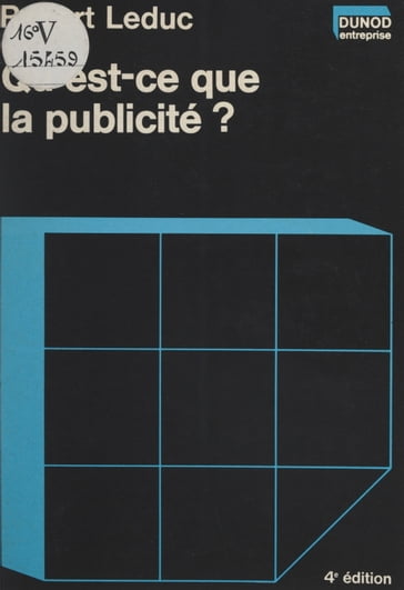 Qu'est-ce que la publicité ? - Robert Leduc