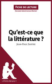 Qu est-ce que la littérature? de Jean-Paul Sartre (Fiche de lecture)