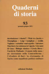 Quaderni di storia (2021). Vol. 93: Gennaio-giugno 2021