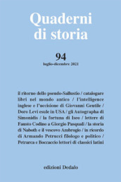 Quaderni di storia (2021). Vol. 94