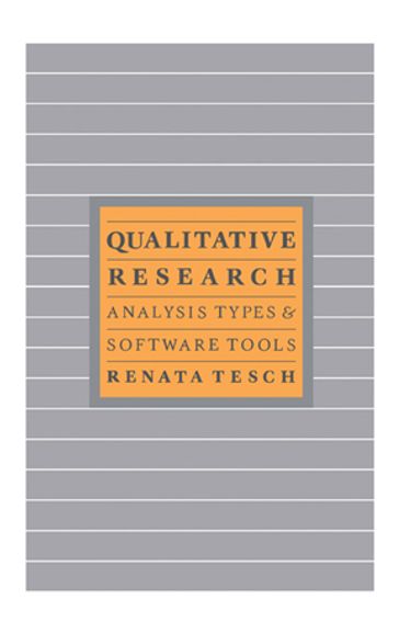 Qualitative Research: Analysis Types & Tools - Renata Tesch