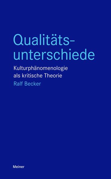 Qualitätsunterschiede - Ralf Becker