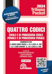 Quattro codici. Civile e di procedura civile, penale e di procedura penale. Con App Tribunacodici