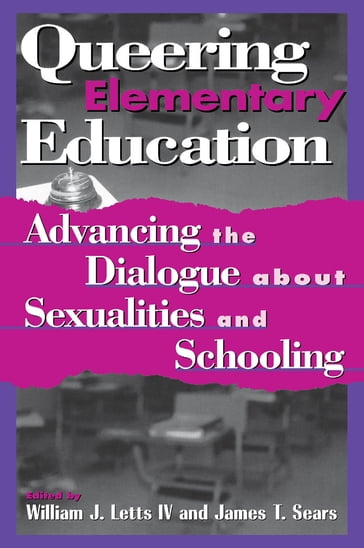 Queering Elementary Education - Kathy Bickmore - Betsy Cahill - Kevin Colleary - Greg Curran - Barbara Danish - Kate Evans - Karen Glasgow - Pat Hulsebosch - Kevin Jennings - Gigi Kaeser - Glorianne Leck - Gregory Martinez - Wayne Martino - Margaret Mulhern - Sharon Murphy - Maria Pallotta-Chiarolli - Eric Rofes - Daniel Ryan - Mara Sapon-Shevin - Rachel Theilheimer - James Earl Davis - James R. King - Mari E. Koerner - Kevin K. Kumashiro - William J. Letts IV - Rita M. Marinoble - Jennifer Jasinski Schneider - Senior Reviewer  The Huffington Post  & President  Bellehue Press Perry Brass - editor of Getting Ready for Benjamin: Preparing Teachers for Sexual Diversi Rita Kissen - LisaWeems.