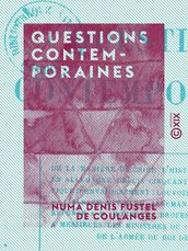 Questions contemporaines