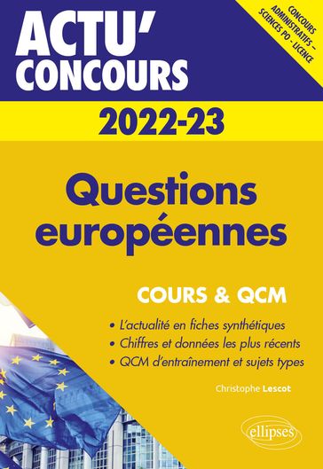 Questions européennes 2022-2023 - Cours et QCM - Christophe Lescot