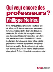 Qui veut encore des professeurs ?