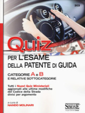 Quiz per la patente di guida. Categorie A e B e relative sottocategorie