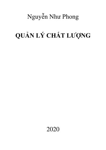 Qun Lý Cht Lng - Phong Nguyn Nh