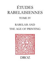 Rabelais and the Age of Printing