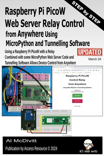 Raspberry Pi PicoW Web Server Relay Control from Anywhere Using MicroPython and Tunnelling Software - AL McDivitt