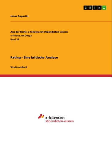 Rating - Eine kritische Analyse - Jonas Augustin