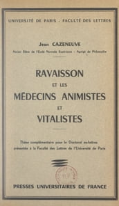 Ravaisson et les médecins animistes et vitalistes