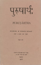 Recherches de sciences sociales sur l Asie du Sud. VolumeIII