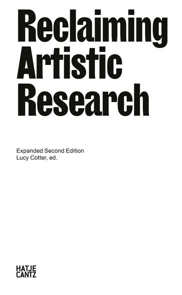 Reclaiming Artistic Research - Katayoun Arian - Lawrence Abu Hamdan - Carolyn Christov-Bakargiev - Stephanie Dinkins - Sher Doruff - Em