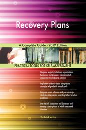Recovery Plans A Complete Guide - 2019 Edition