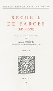 Recueil de farces (1450-1550)