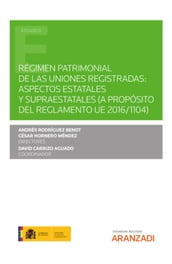 Régimen patrimonial de las uniones registradas: aspectos estatales y supraestatales (a propósito del Reglamento UE 2016/1104)