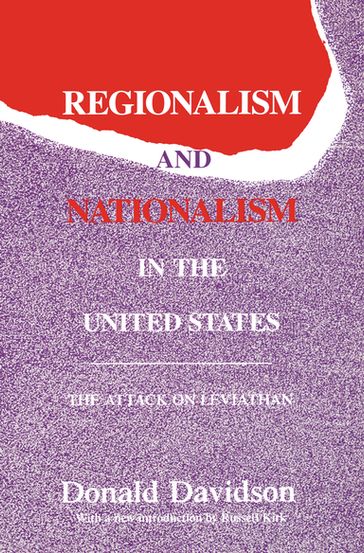 Regionalism and Nationalism in the United States - Donald Davidson