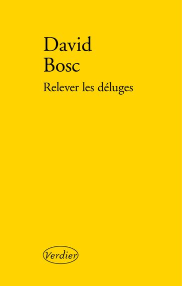 Relever les déluges - David BOSC