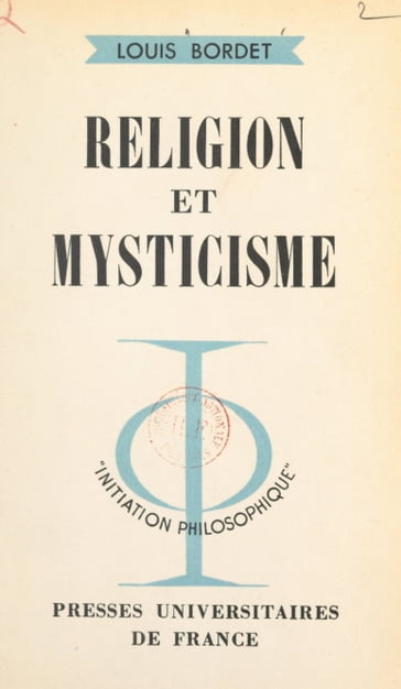 Religion et mysticisme - Jean Lacroix - Louis Bordet