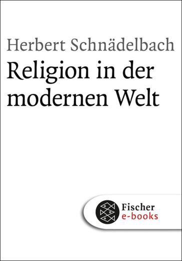 Religion in der modernen Welt - Herbert Schnadelbach