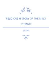 Religious History of the Ming Dynasty