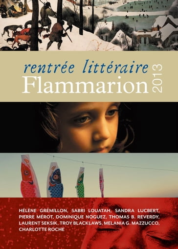 Rentrée littéraire Flammarion 2013 - Anonyme