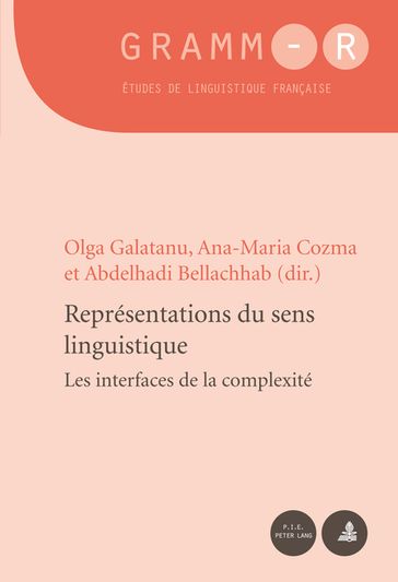 Représentations du sens linguistique - Dan Van Raemdonck - Olga Galatanu - Ana-Maria Cozma - Abdelhadi Bellachhab