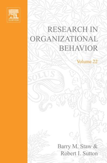 Research in Organizational Behavior - B.M. Staw