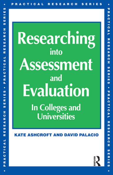 Researching into Assessment & Evaluation - Kate Ashcroft - David Palacio