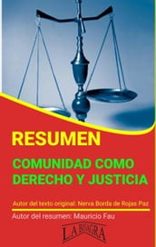 Resumen de Comunidad Como Derecho y Justicia