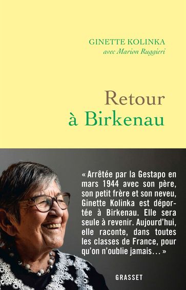 Retour à Birkenau - Ginette Kolinka - Marion Ruggieri