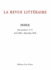 La Revue Littéraire Index (gratuit)