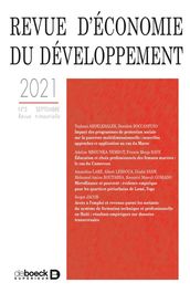 Revue d économie du développement - volume 29