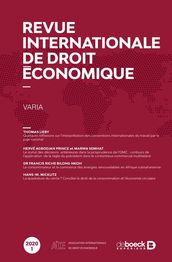 Revue internationale de droit économique