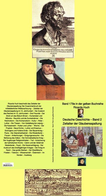 Ricarda Huch: Deutsche Geschichte 2 Zeitalter der Glauben-Spaltung - Band 2 - bei Jürgen Ruszkowski - Ricarda Huch