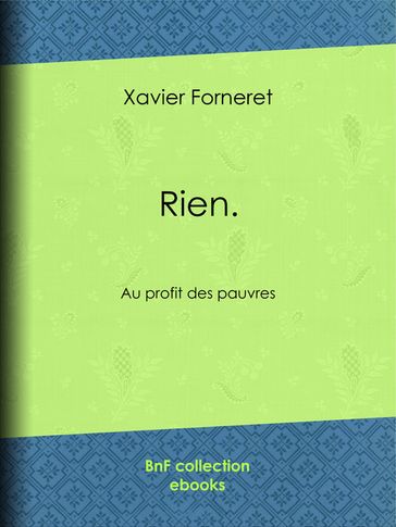 Rien - Xavier Forneret