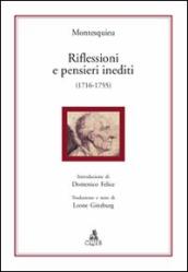 Riflessioni e pensieri inediti (1716-1755)