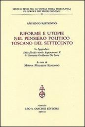 Riforme e utopie nel pensiero politico toscano del Settecento