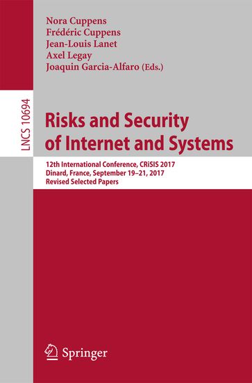 Risks and Security of Internet and Systems