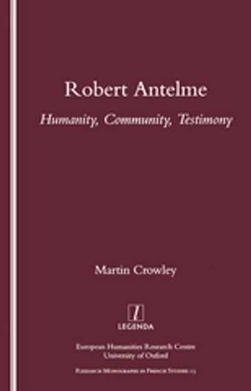 Robert Antelme - Martin Crowley